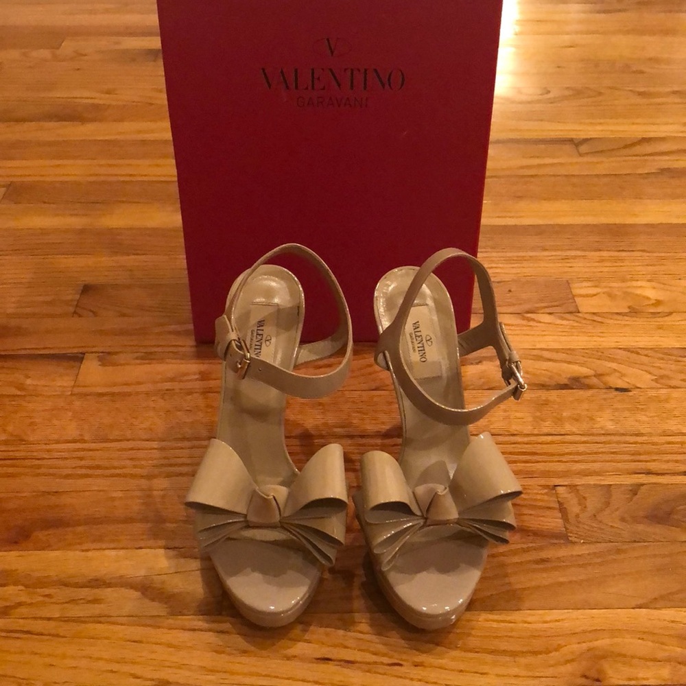 Valentino nude bow heels size 37 - Picture 1 of 8